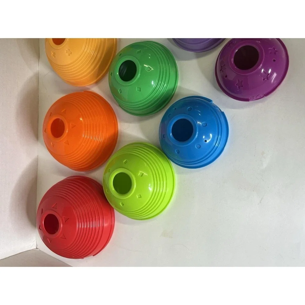 Fisher Price Stack And Roll Numbered 1-10 Nesting Cups Baby Toy